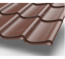 Металлочерепица МП Супермонтеррей NormanMP (ПЭ-01-8017-0.5)