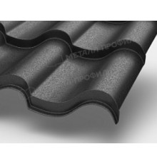 Металлочерепица МП Монтерроса-X (VALORI-20-DarkGrey-0.5)