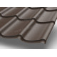 Металлочерепица МП Супермонтеррей (VALORI-20-DarkBrown-0.5)