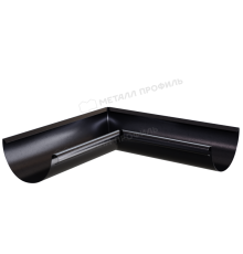 Угол желоба внутренний D125х90 градусов GS lite (ПЭД-01-9005\9005-0.6)